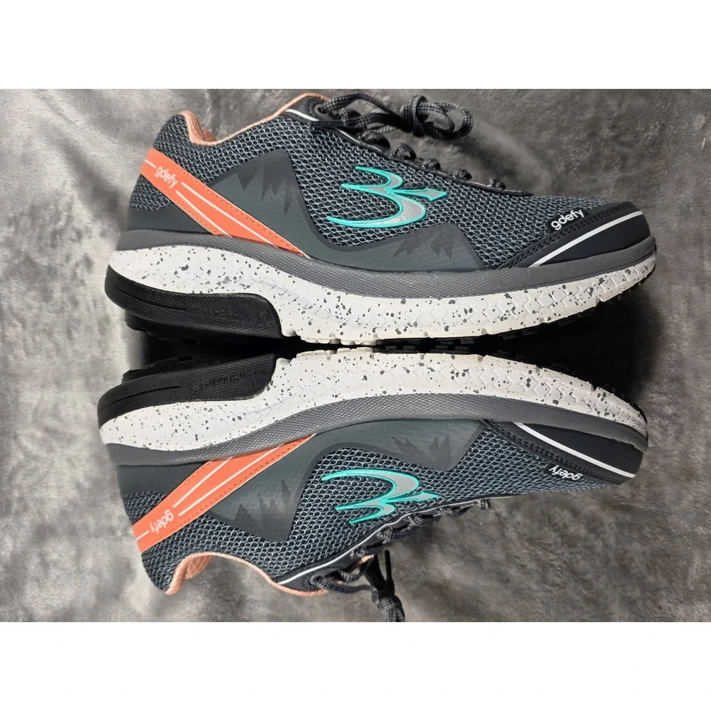 Gravity Defyer GDEFY Sneakers Womens 9‎ Grey Teal Versoshock Walking Shoes